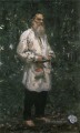 Leo Tolstoi barfuß 1891 Ilya Repin